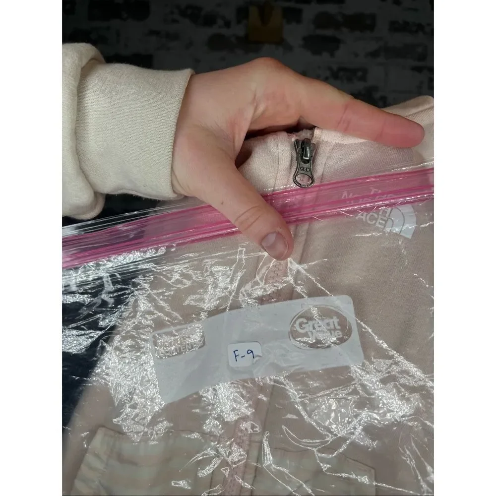 The North Face | baby light pink full zip hood